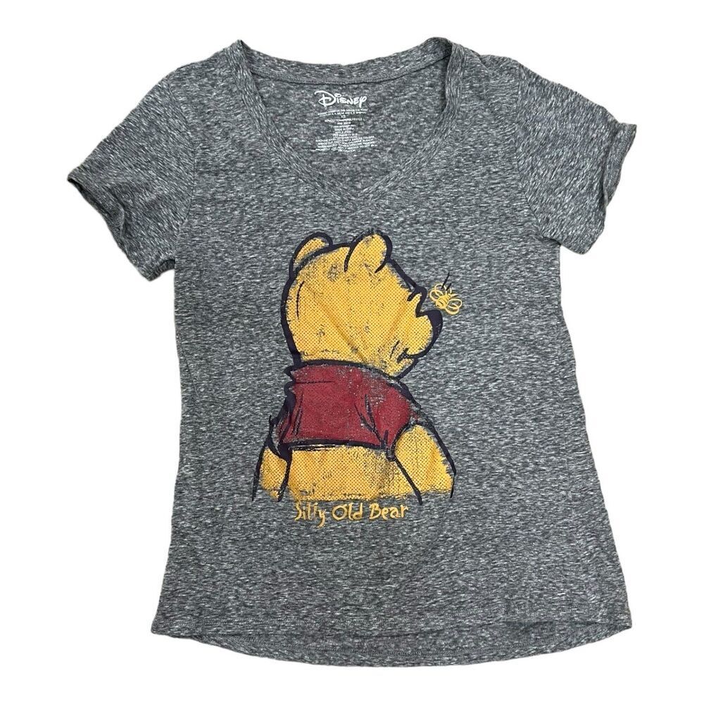 Disney Pooh Gray Silly Old Bear Graphic Tee XS